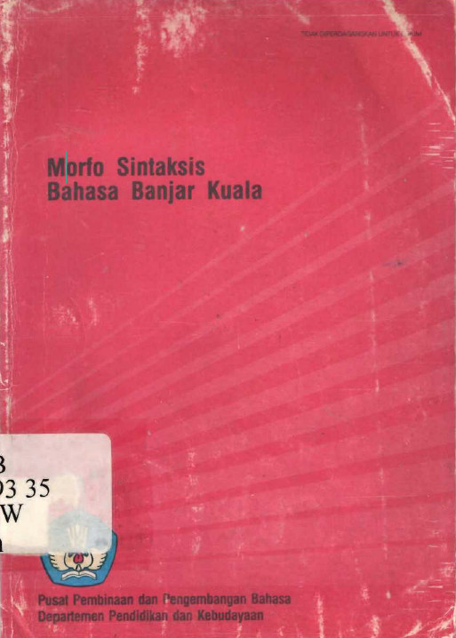 Morfo Sintaksis Bahasa Banjar Kuala